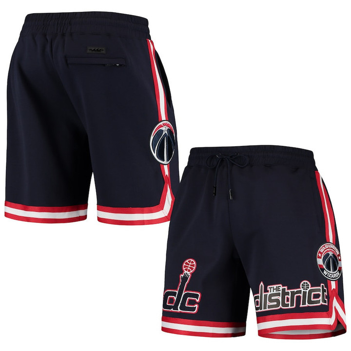 Washington Wizards Pro Standard Chenille Shorts - Navy