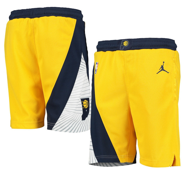 Indiana Pacers  Youth 2019/20 Swingman Performance Shorts - Statement Edition - Gold