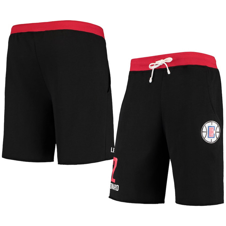 Kawhi Leonard LA Clippers Name & Number Shorts - Black