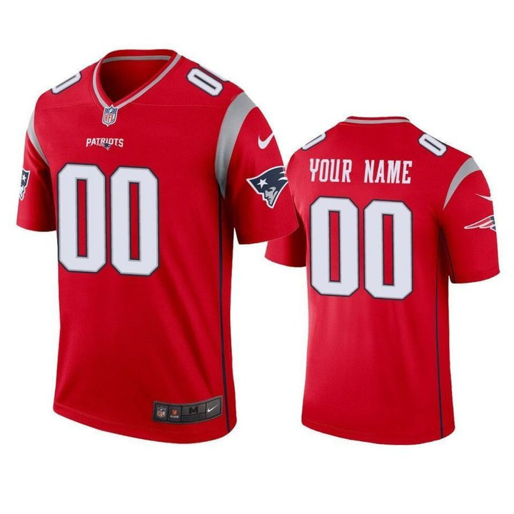 Custom Nfl Jersey, Youth New England Patriots Custom Red Inverted Legend Jersey