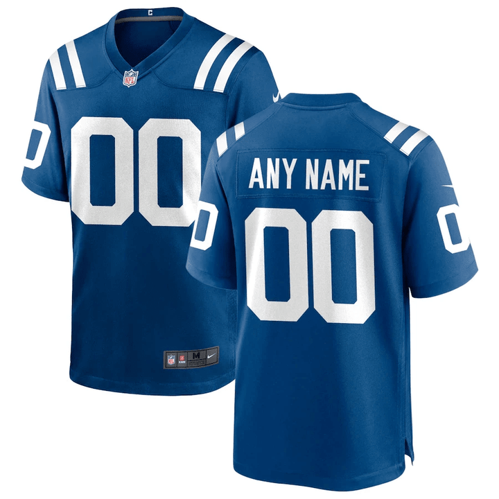 Custom Nfl Jersey, Men's Indianapolis Colts Royal Custom Home Game Jersey