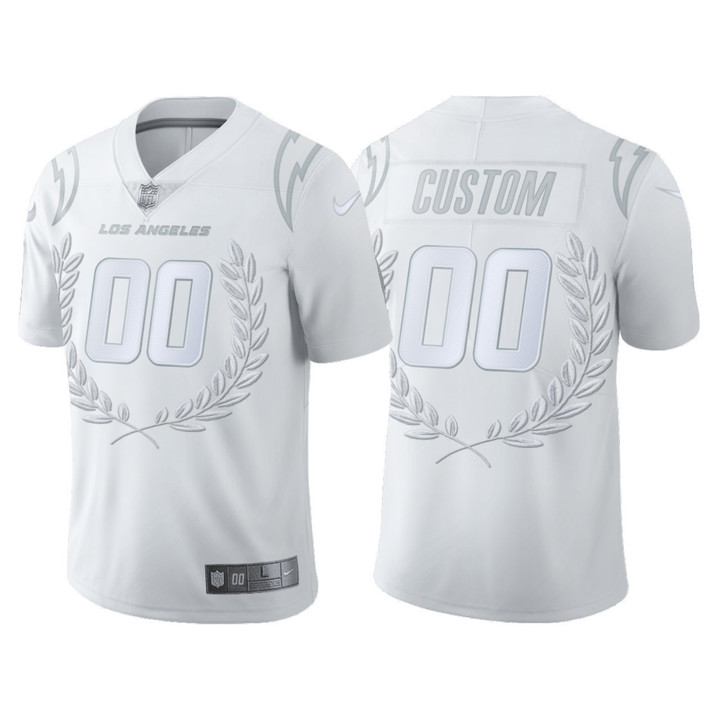 Custom Nfl Jersey, Los Angeles Chargers #00 Custom White limited edition collection Jersey