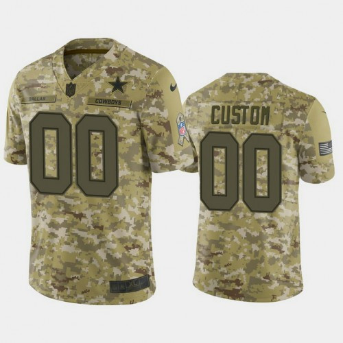 Custom Nfl Jersey, Men's Custom Los Angeles Chargers #00 2018 Salute to Service Limited Camo Jersey