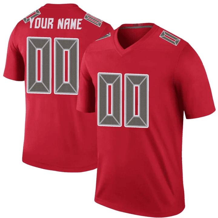 Custom Nfl Jersey, Youth Custom Tampa Bay Buccaneers Color Rush Jersey - Legend Red