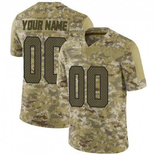 Custom Nfl Jersey, Custom Youth Seattle Seahawks 2018 Salute to Service Jersey - Limited Camo