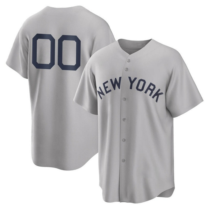 Customized Yankees Jersey, Custom Youth New York Yankees 2021 Field Of Dreams Jersey - Gray Replica