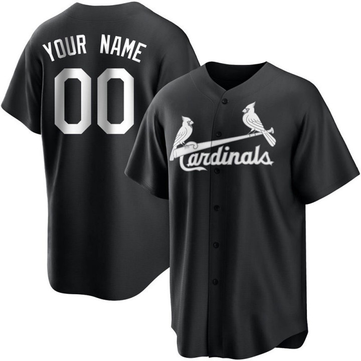 Replica Custom Youth St. Louis Cardinals White Black/ Jersey