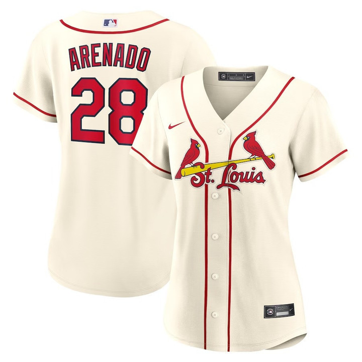 Women's Nolan Arenado St. Louis Cardinals Alternate Official Replica Player Jersey - Cream
