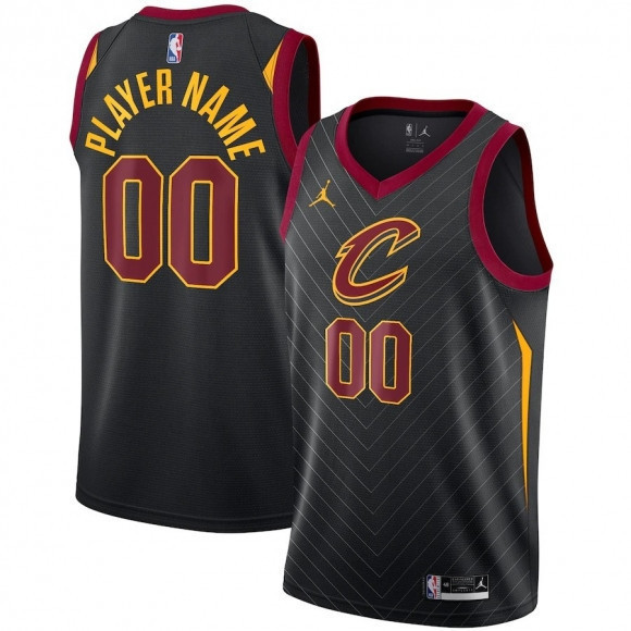Cleveland Cavaliers NO.00 Custom Black Statement 2020 -  Jersey - Youth