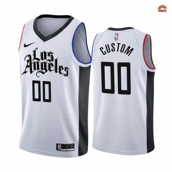 Los Angeles Clippers NO.00 Custom White City 2019-20 -  Jersey - Youth