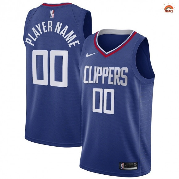 Los Angeles Clippers NO.00 Custom Blue Icon 2020-21 -  Jersey - Youth