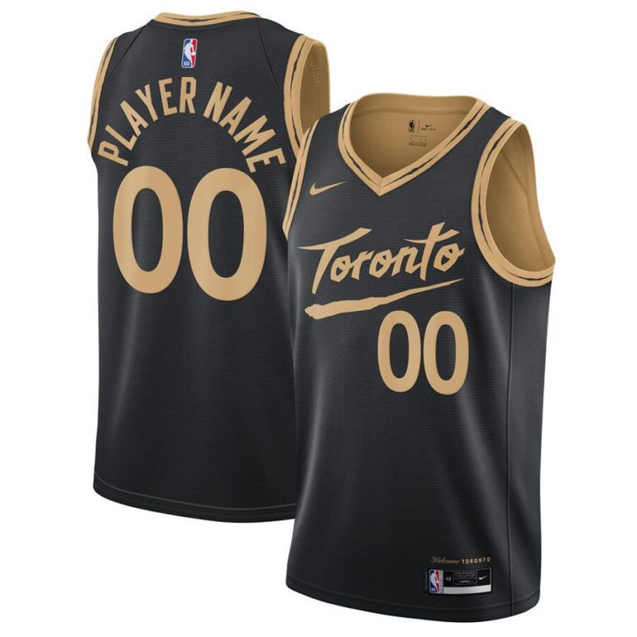 Toronto Raptors 2020/21 Swingman Custom Jersey Black – City Edition