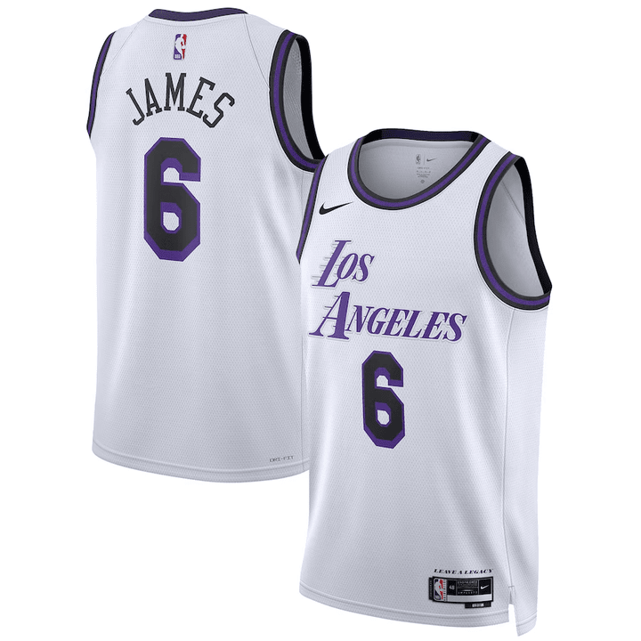 Men's LeBron James Los Angeles Lakers 2022/23 Swingman Jersey - City Edition - White