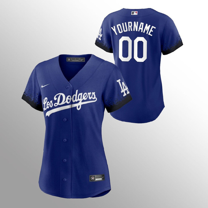 Women's Los Angeles Dodgers Custom Royal 2021 City Connect Replica Jersey