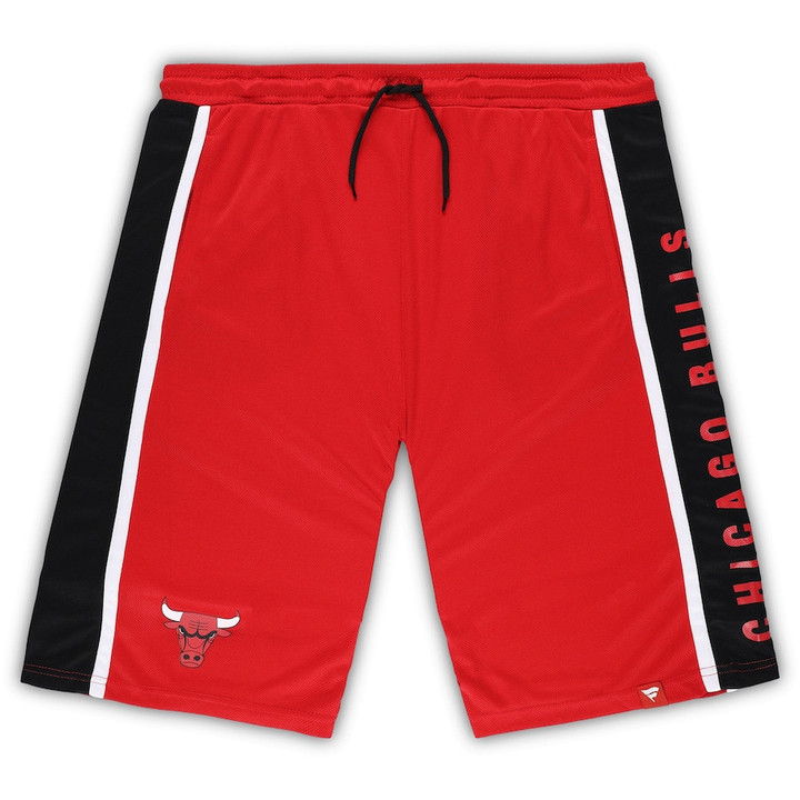 Chicago Bulls s Branded Big & Tall Referee Iconic Mesh Shorts - Red