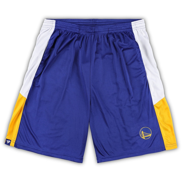 Golden State Warriors s Branded Big & Tall Champion Rush Practice Shorts - Royal