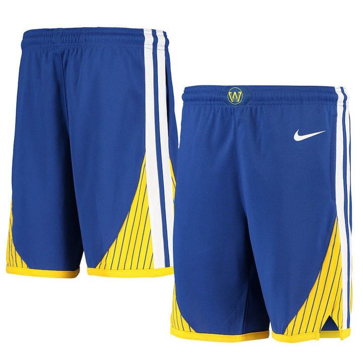 Golden State Warriors  Youth 2020/21 Swingman Shorts - Icon Edition - Royal