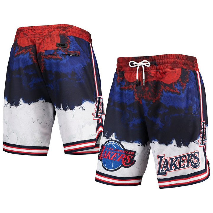 Los Angeles Lakers Pro Standard Americana Dip-Dye Shorts