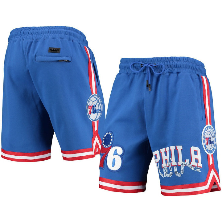 Philadelphia 76ers Pro Standard Team Chenille Shorts - Royal