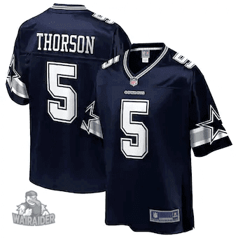 Men's Clayton Thorson Dallas Cowboys NFL Pro Line Player- Navy Jersey