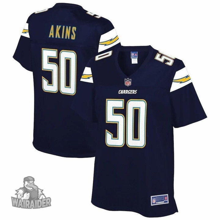 Women's  Curtis Akins Los Angeles Chargers NFL Pro Line  Team Player- Navy Jersey