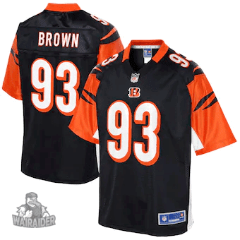 Men's Andrew Brown Cincinnati Bengals NFL Pro Line Player- Black Jersey