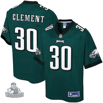 Men's  Corey Clet Philadelphia Eagles NFL Pro Line Team Color Player- Midnight Green Jersey