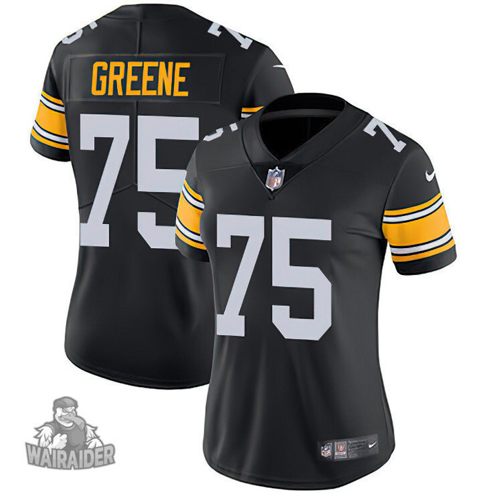 Women's  Pittsburgh Steelers #75 Joe Greene Black Alternate  Stitched NFL Vapor Untouchable Limited Jersey