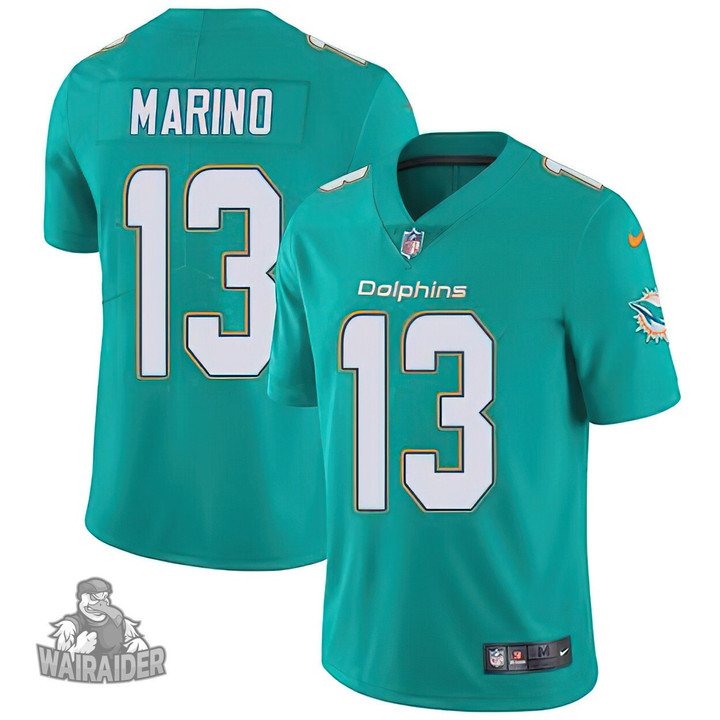 Men's Dolphins #13 Dan Marino Aqua Green Team Color Stitched NFL Vapor Untouchable Limited Jersey