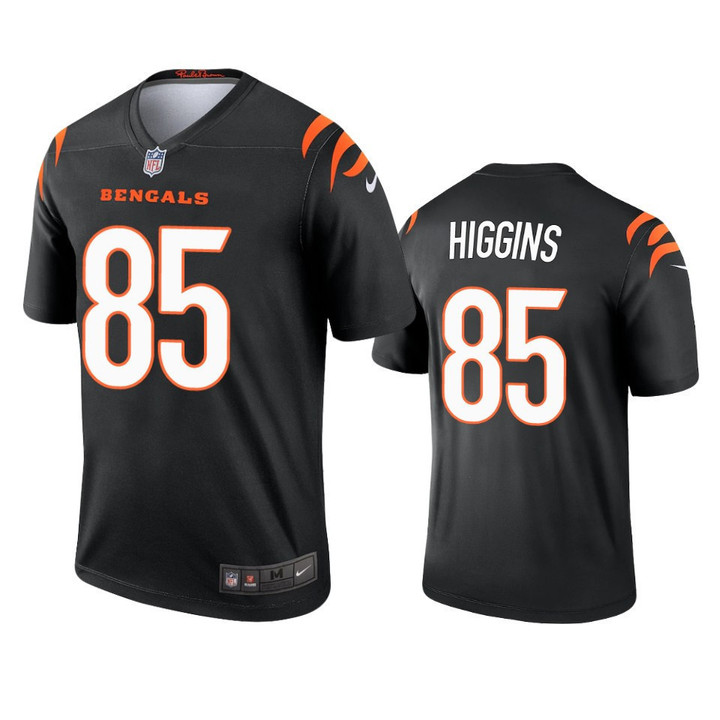 Men's  Cincinnati Bengals Tee Higgins Black 2021 Legend Jersey -