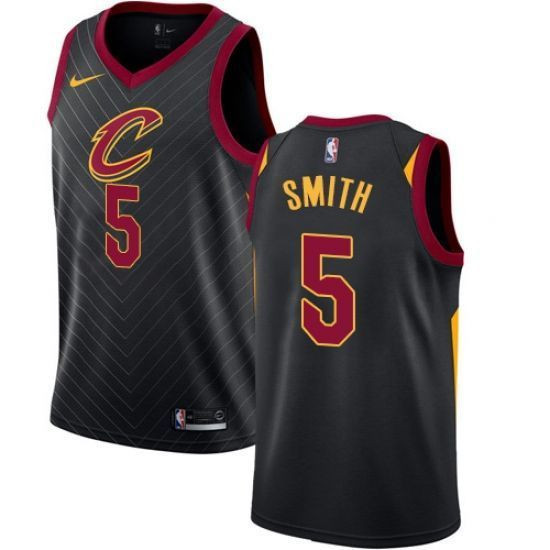 Men's   Cleveland Cavaliers #5 J.R. Smith Statet Swingman Jersey - Black , Basketball Jersey