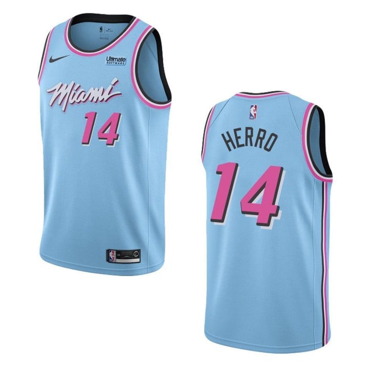 Men's  2019-20  Miami Heat #14 Tyler Herro City Swingman Jersey - Blue , Basketball Jersey