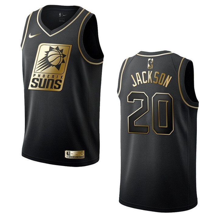 Men's   Phoenix Suns #20 Josh Jackson Golden Edition Jersey - Black , Basketball Jersey