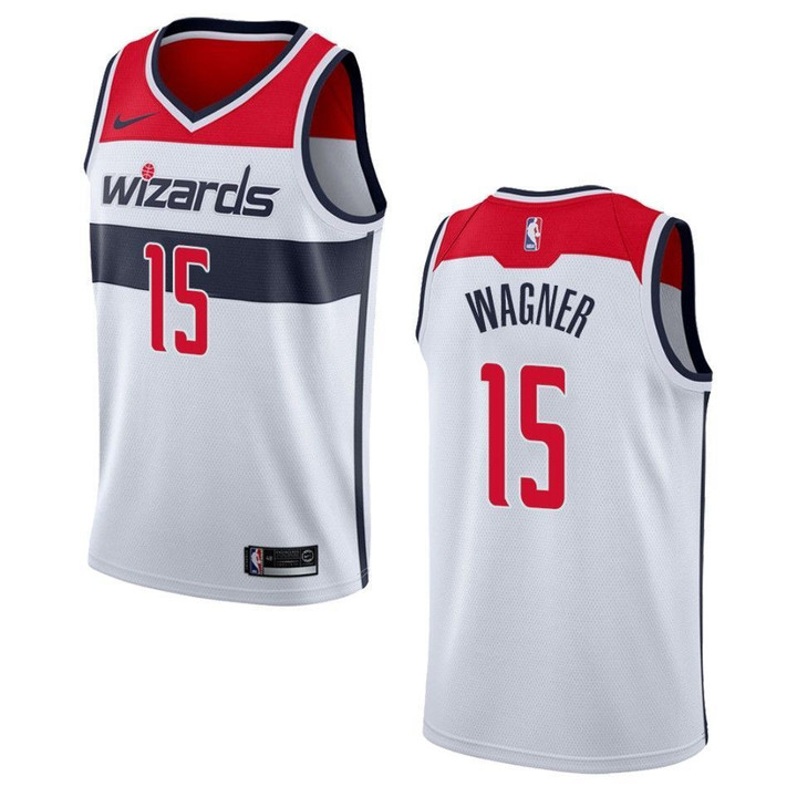 Men's   Washington Wizards #15 Moritz Wagner Association Swingman Jersey - White , Basketball Jersey