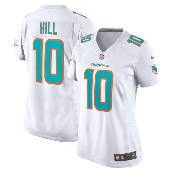 Women's Tyreek Hill Miami Dolphins Road Game Jersey - White