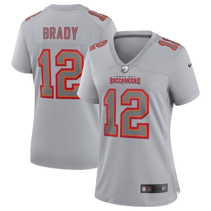 Women's Tom Brady Tampa Bay Buccaneers Atmosphere Fashion Game Jersey - Gray