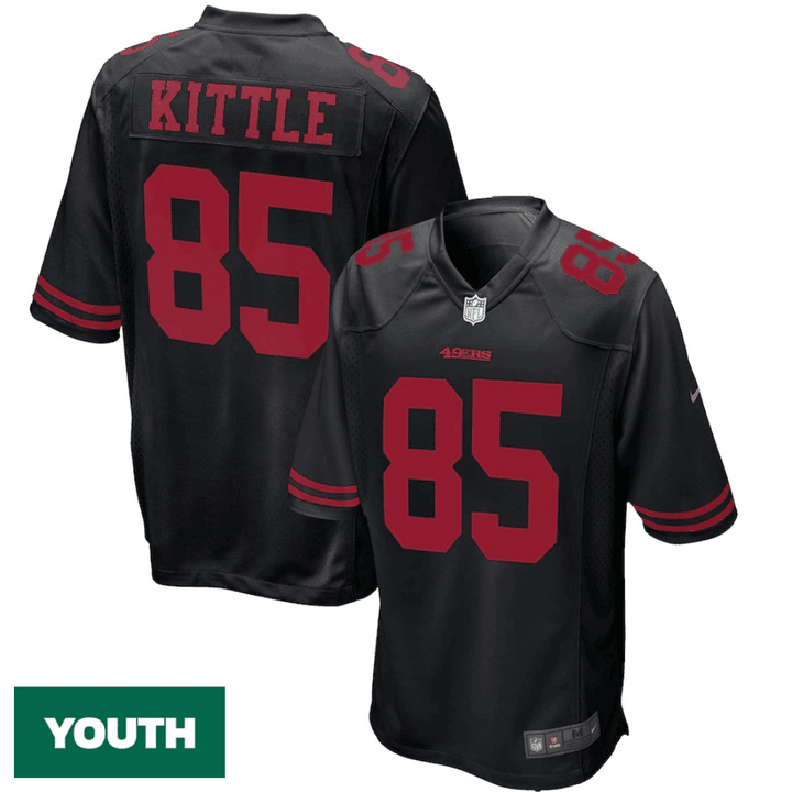 Youth'sGeorge Kittle San Francisco 49ers Player Game Jersey - Black
