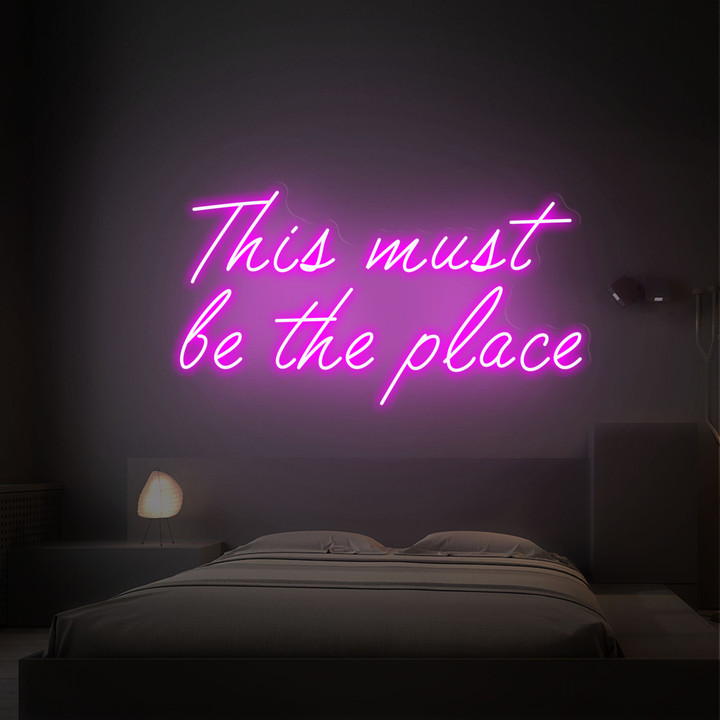 This must be the place neon sign, custom neon sign, wedding Neon Signs, neon sign bedroom