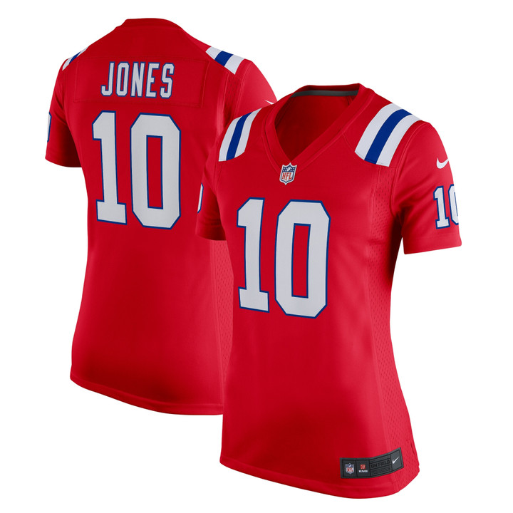 Mac Jones New England Patriots Women's Game Jersey - Red