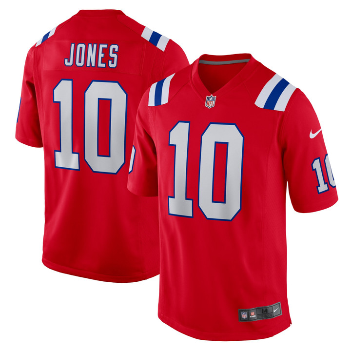 Mac Jones New England Patriots Game Jersey - Red