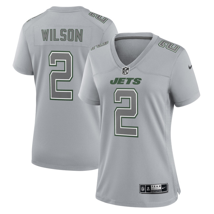Zach Wilson New York Jets Women's Atmosphere Fashion Game Jersey - Gray