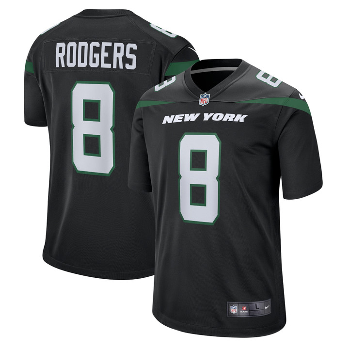 Aaron Rodgers New York Jets Game Jersey - Black