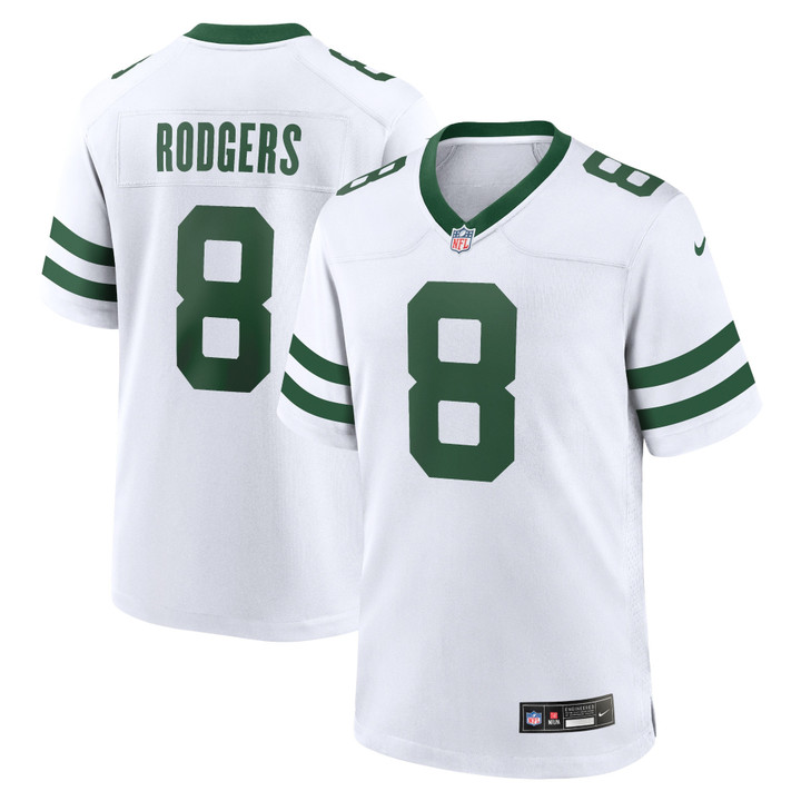Aaron Rodgers New York Jets Legacy Player Game Jersey - White