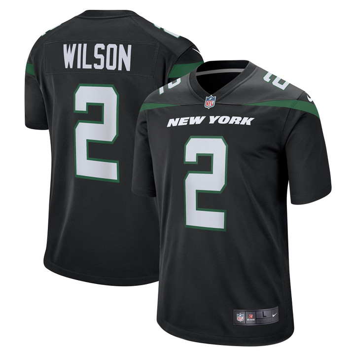 Zach Wilson New York Jets Game Jersey - Stealth Black