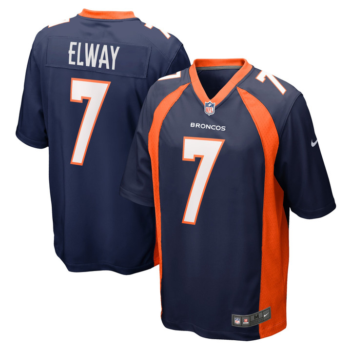 Men's John Elway Denver Broncos Retired Player Jersey - Navy