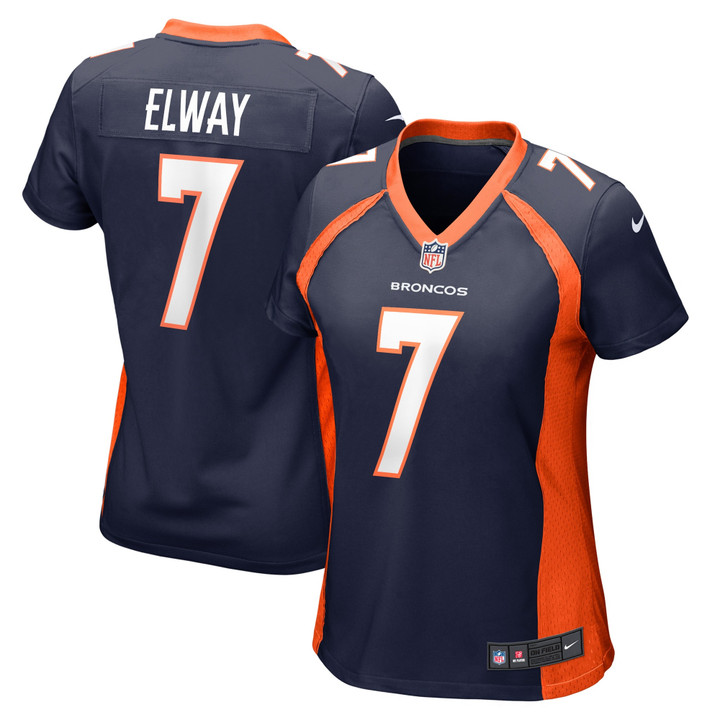 John Elway Denver Broncos Women's Retired Player Jersey - Navy