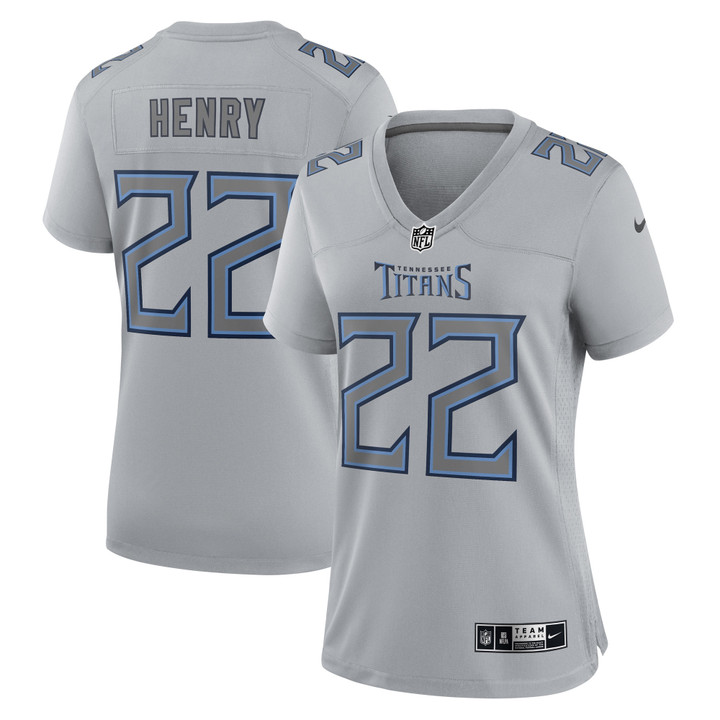 Derrick Henry Tennessee Titans Women's Atmosphere Fashion Game Jersey - Gray