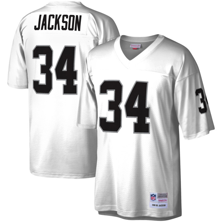 Men's Bo Jackson Las Vegas Raiders Mitchell &amp; Ness Legacy Replica Jersey - White