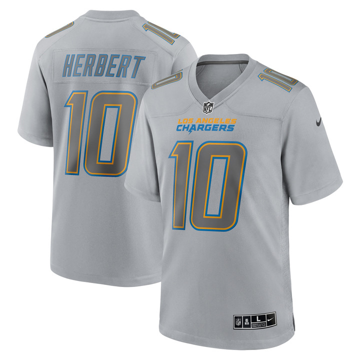 Men's Justin Herbert Los Angeles Chargers Atmosphere Fashion Game Jersey - Gray