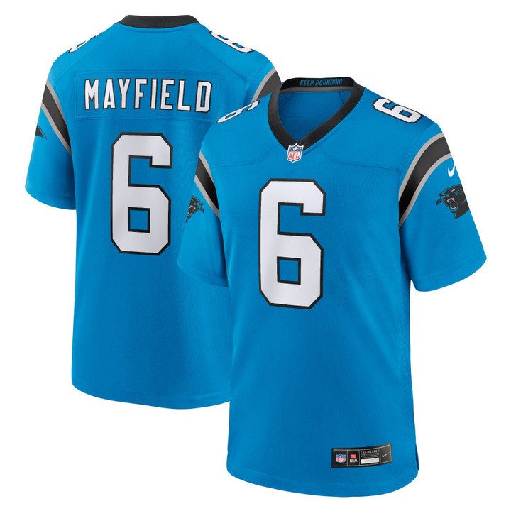 Men's Baker Mayfield Carolina Panthers Alternate Player Game Jersey - Blue